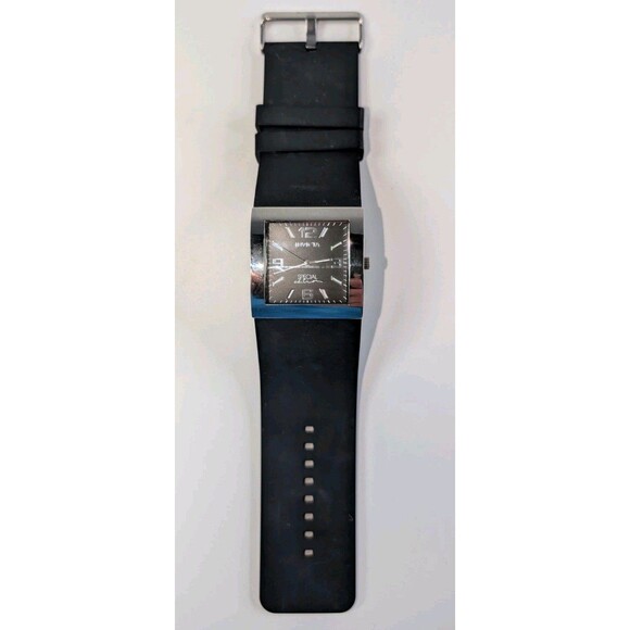 Invicta Watch Couture Special Edition Silver w/ Black Strap New Battery